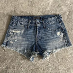 Abercrombie & Fitch Distressed Denim Shorts